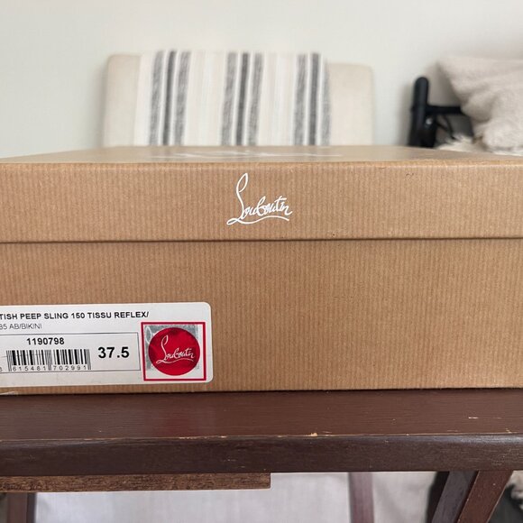 Christian Louboutin Fetish Peep Sling size 37.5 - Picture 8 of 8